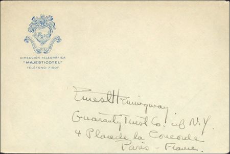 Lot #435 Ernest Hemingway - Image 1