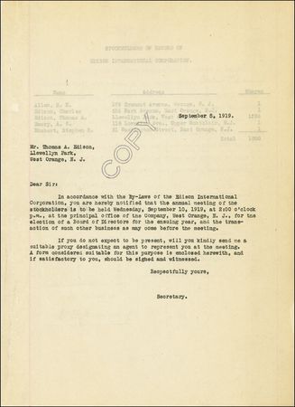 Lot #157 Thomas Edison - Image 2