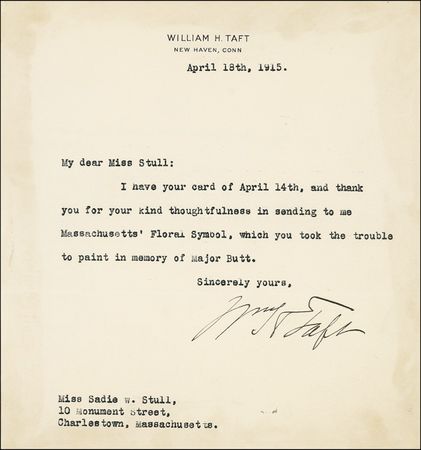Lot #122 William H. Taft - Image 1