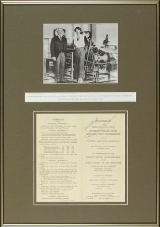 Lot #387 Orville Wright and Amelia Earhart - Image 2