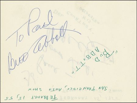 Lot #821 Abbott and Costello - Image 1
