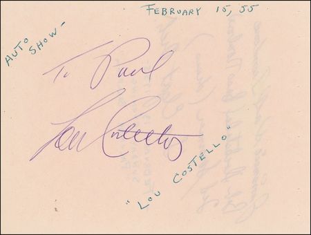 Lot #821 Abbott and Costello - Image 2