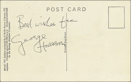 Lot #570 Beatles: Harrison, George - Image 1