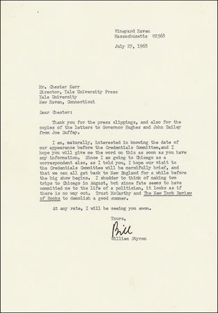 Lot #490 William Styron - Image 1