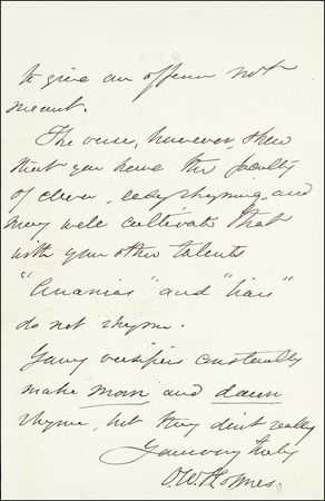 Lot #434 Oliver Wendell Holmes, Sr - Image 1