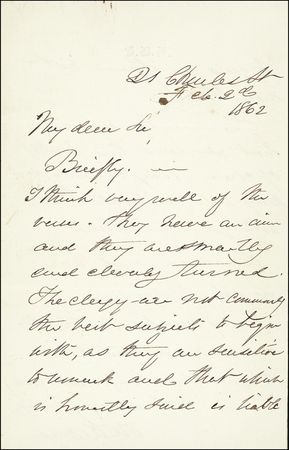 Lot #434 Oliver Wendell Holmes, Sr - Image 2