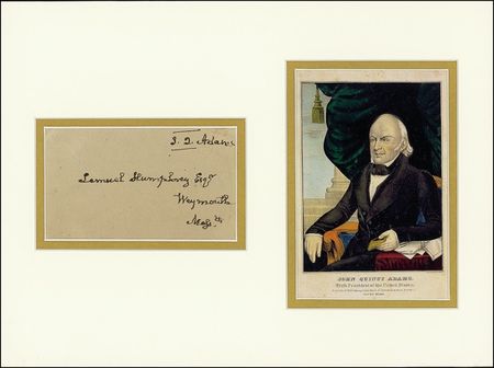 Lot #3 John Quincy Adams