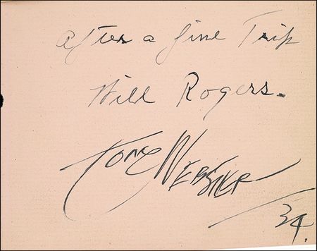 Lot #382 Wiley Post, Harold Gatty, and Will Rogers - Image 2