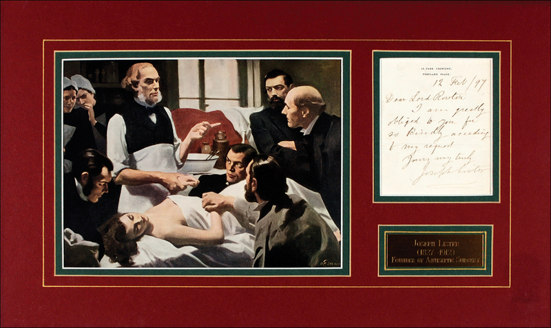 Lot 317 Joseph Lister