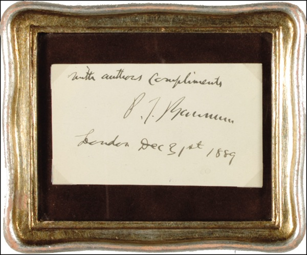 Lot 924 P. T. Barnum