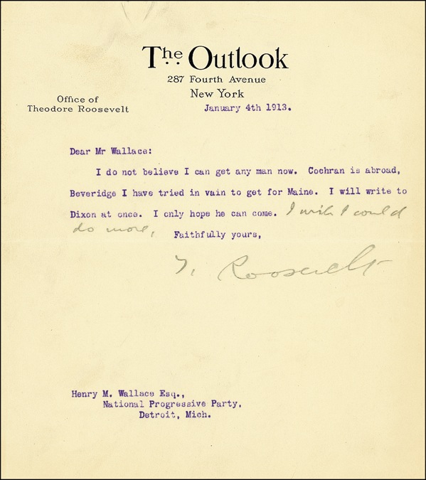 Lot 162 Theodore Roosevelt