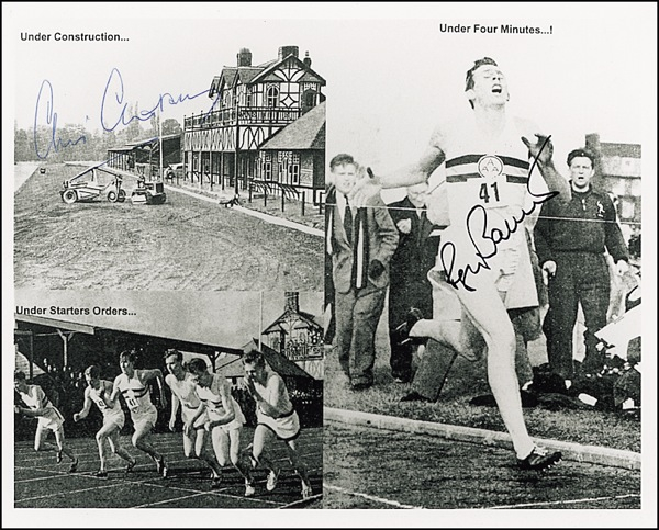 Lot 1270 Roger Bannister and Christopher Chataway