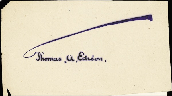 Lot 260 Thomas Edison