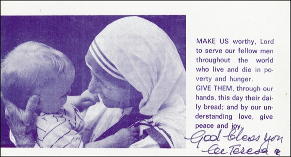 Lot 328 Mother Teresa