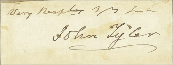 Lot 185 John Tyler