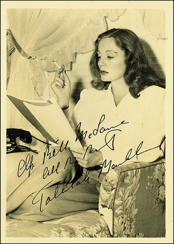 Lot 921 Tallulah Bankhead