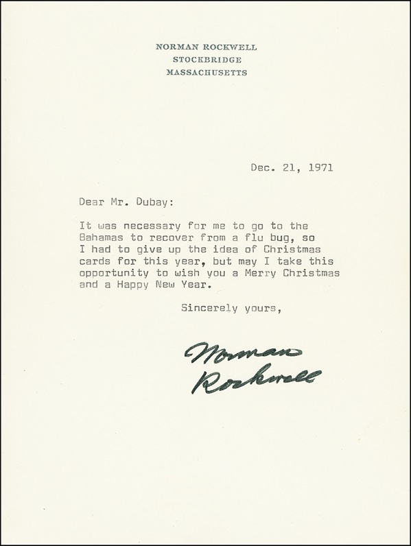 Lot 632 Norman Rockwell