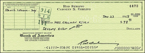 Lot 1184 Rod Serling