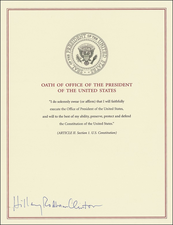 Lot 35 Hillary Clinton