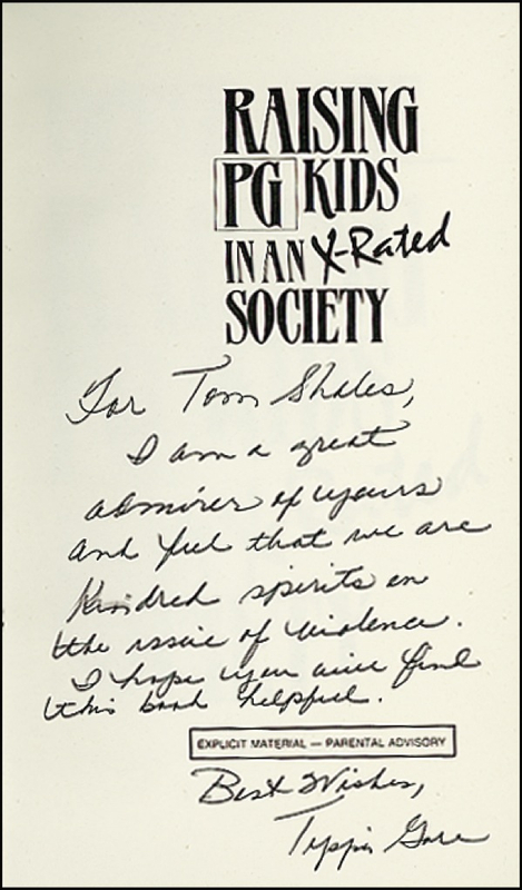 Lot 278 Al and Tipper Gore