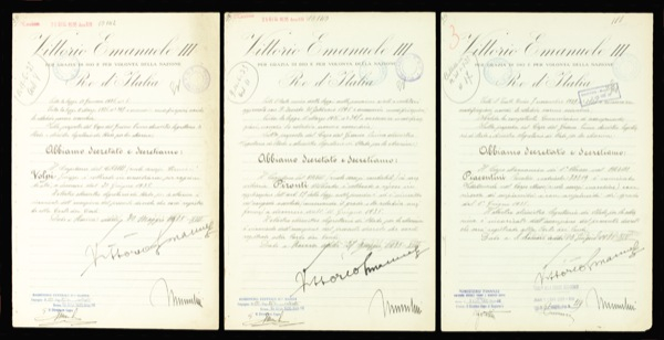 Lot 461 Benito Mussolini and Vittorio Emanuele III