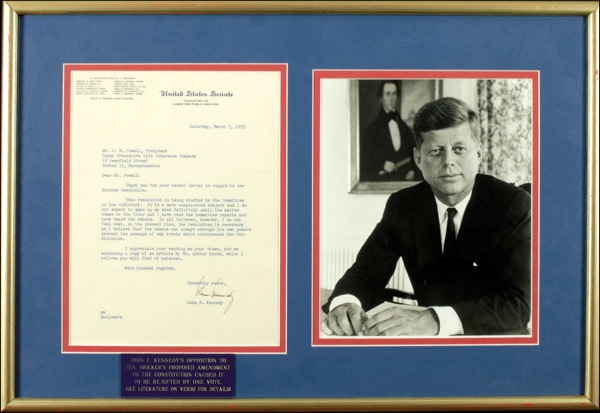 Lot 105 John F. Kennedy