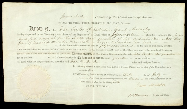 Lot 110 James Madison and James Monroe