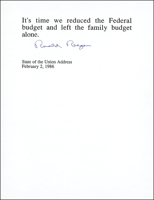 Lot 146 Ronald Reagan