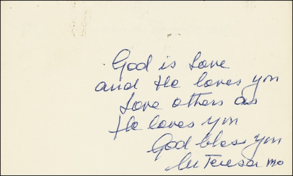 Lot 329 Mother Teresa
