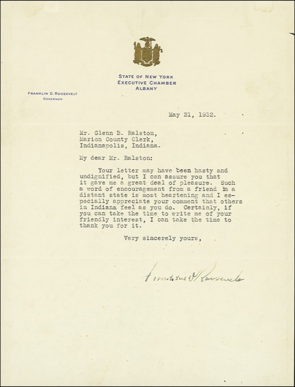 Lot 158 Franklin D. Roosevelt