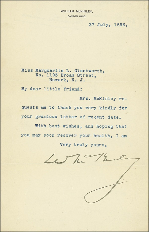 Lot 112 William McKinley