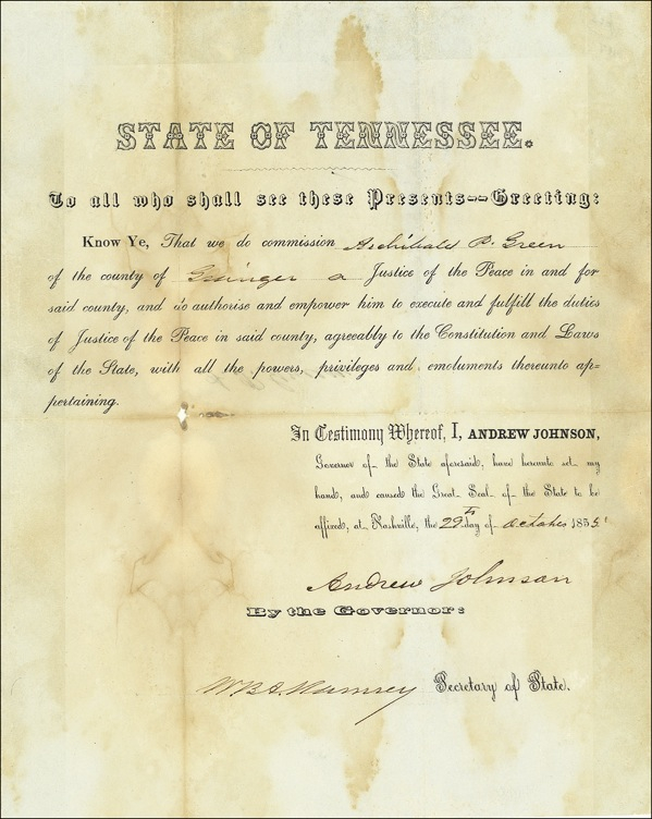 Lot 94 Andrew Johnson