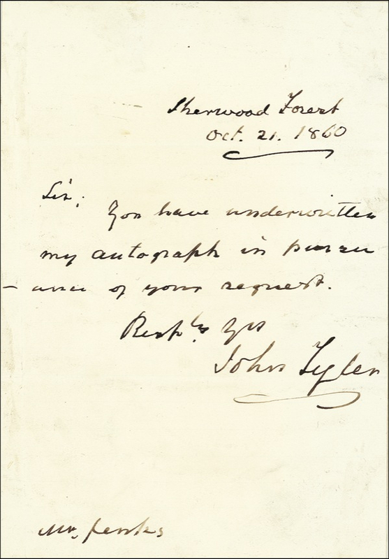 Lot 186 John Tyler
