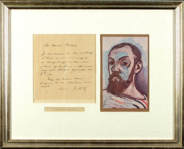 Lot 607 Henri Matisse