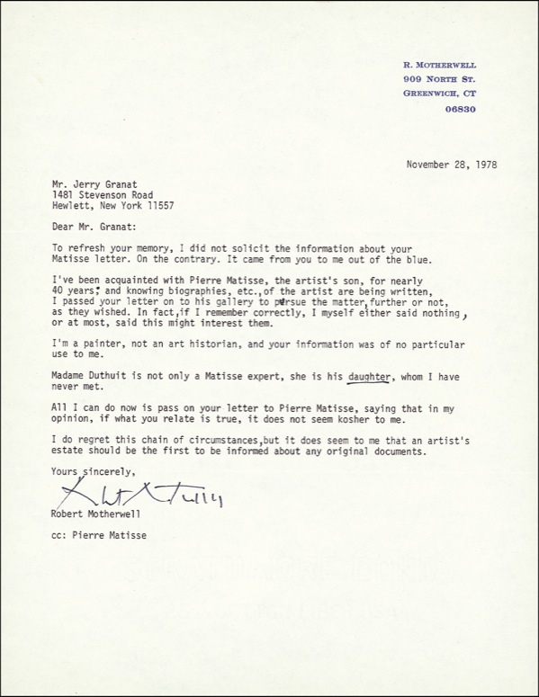 Lot 618 Robert Motherwell