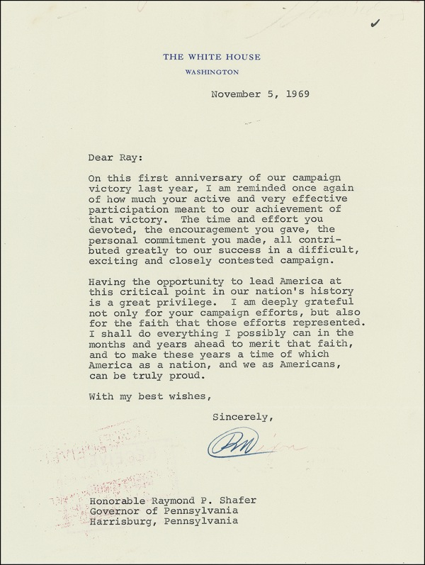 Lot 125 Richard Nixon