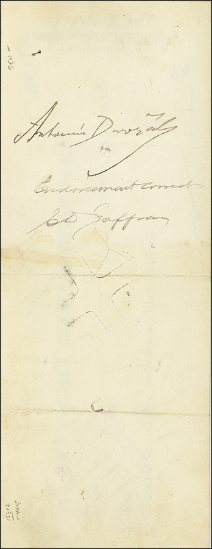 Lot 769 Antonin Dvorák