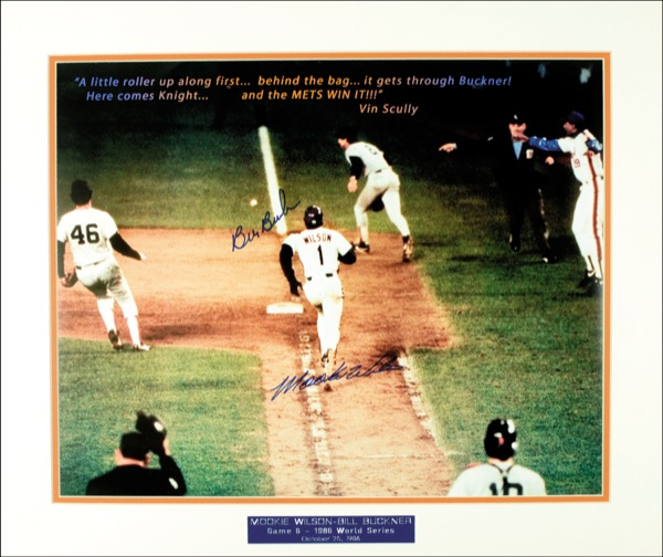 Lot 1316 Bill Buckner and Mookie Wilson
