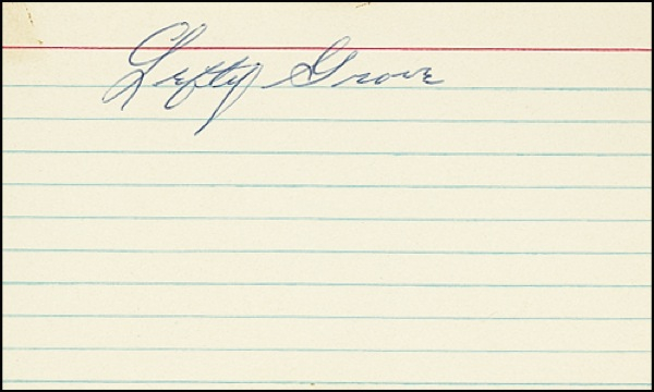 Lot 1367 Lefty Grove and Gabby Hartnett
