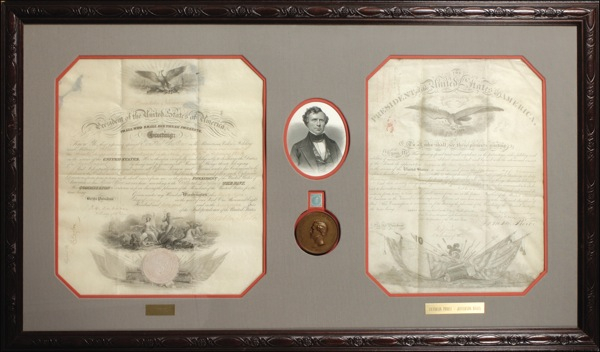 Lot 135 Franklin Pierce and Jefferson Davis