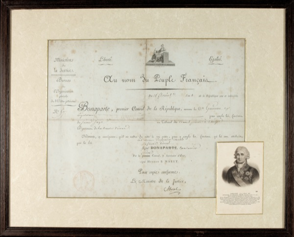 Lot 221 Jean Jacques Régis de Cambacérès