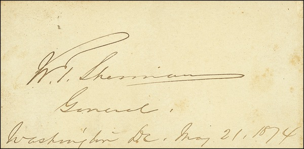 Lot 476 William T. Sherman