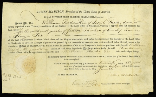 Lot 111 James Madison