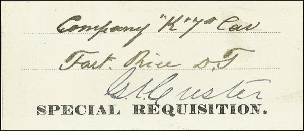 Lot 413 George A. Custer