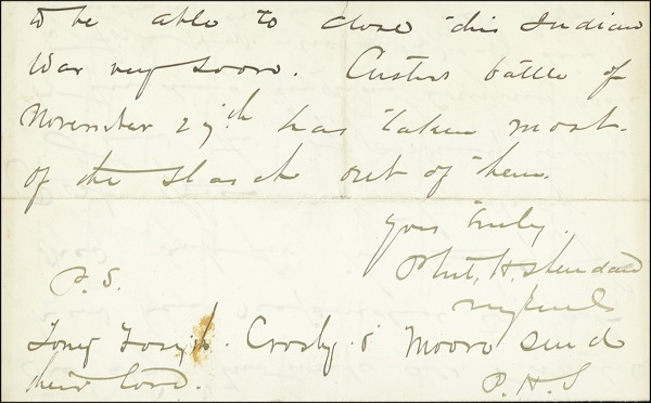 Lot 474 Philip H. Sheridan
