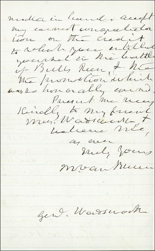 Lot 193 Martin Van Buren