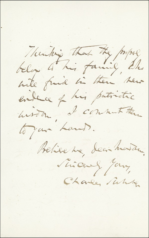 Lot 364 Charles Sumner