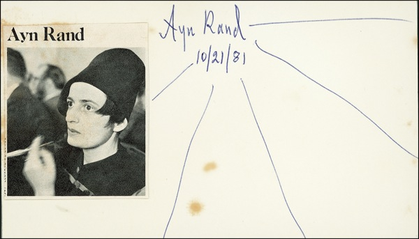 Lot 627 Ayn Rand