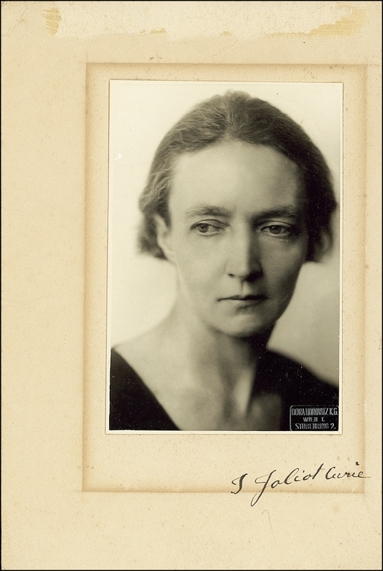 Lot 300 Frederic and Irene Joliot-Curie