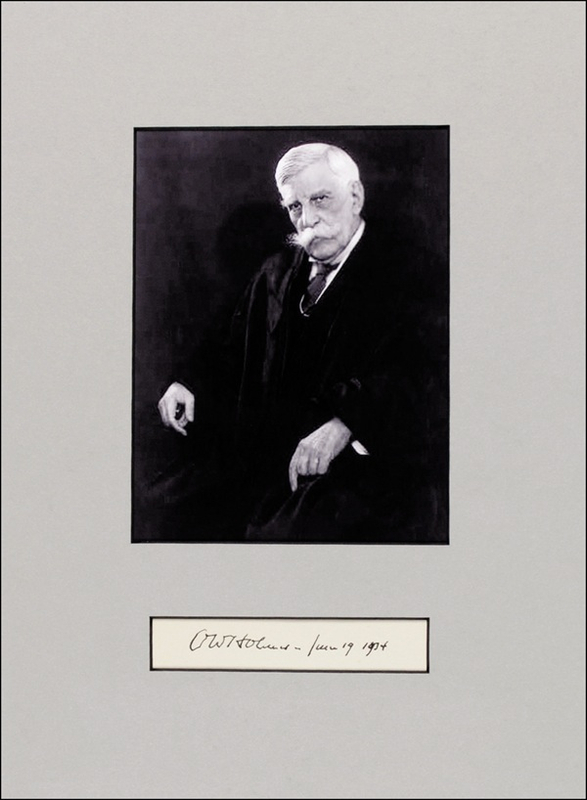 Lot 290 Oliver Wendall Holmes, Jr
